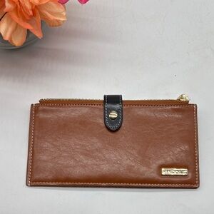 Andoilt Brown Leather Wallet with several card pockets